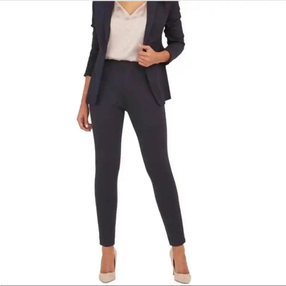 Spanx The Perfect Pant Slim Straight Dress Pants Black Size SP High Rise Ponte